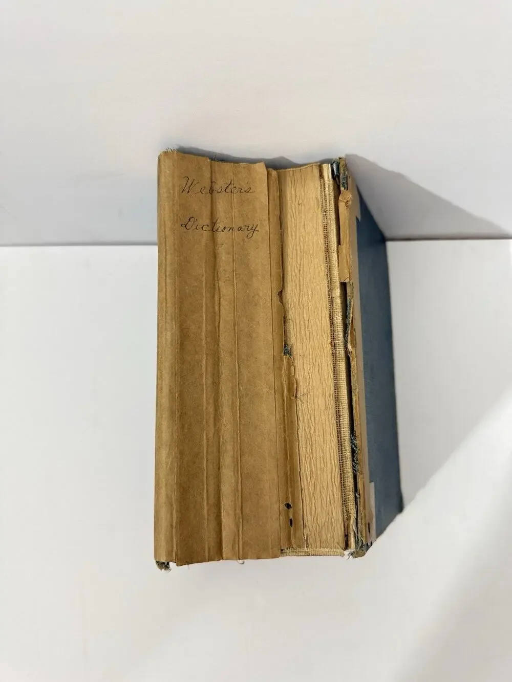 1942 Webster Dictionary Vintage Hardcover Book WWII Era Junk Journal Art Prop